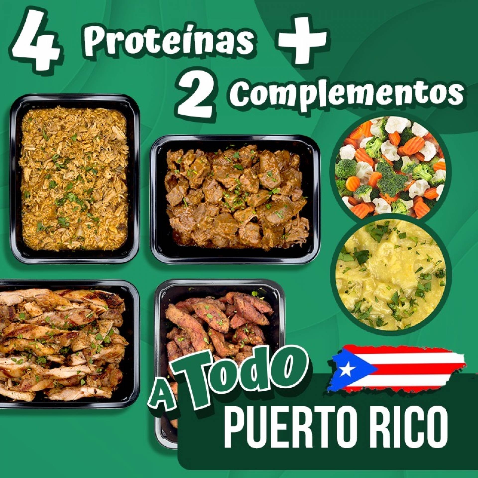 4 Proteinas + 2 Complementos (Vaquita Bowls Pack) PR