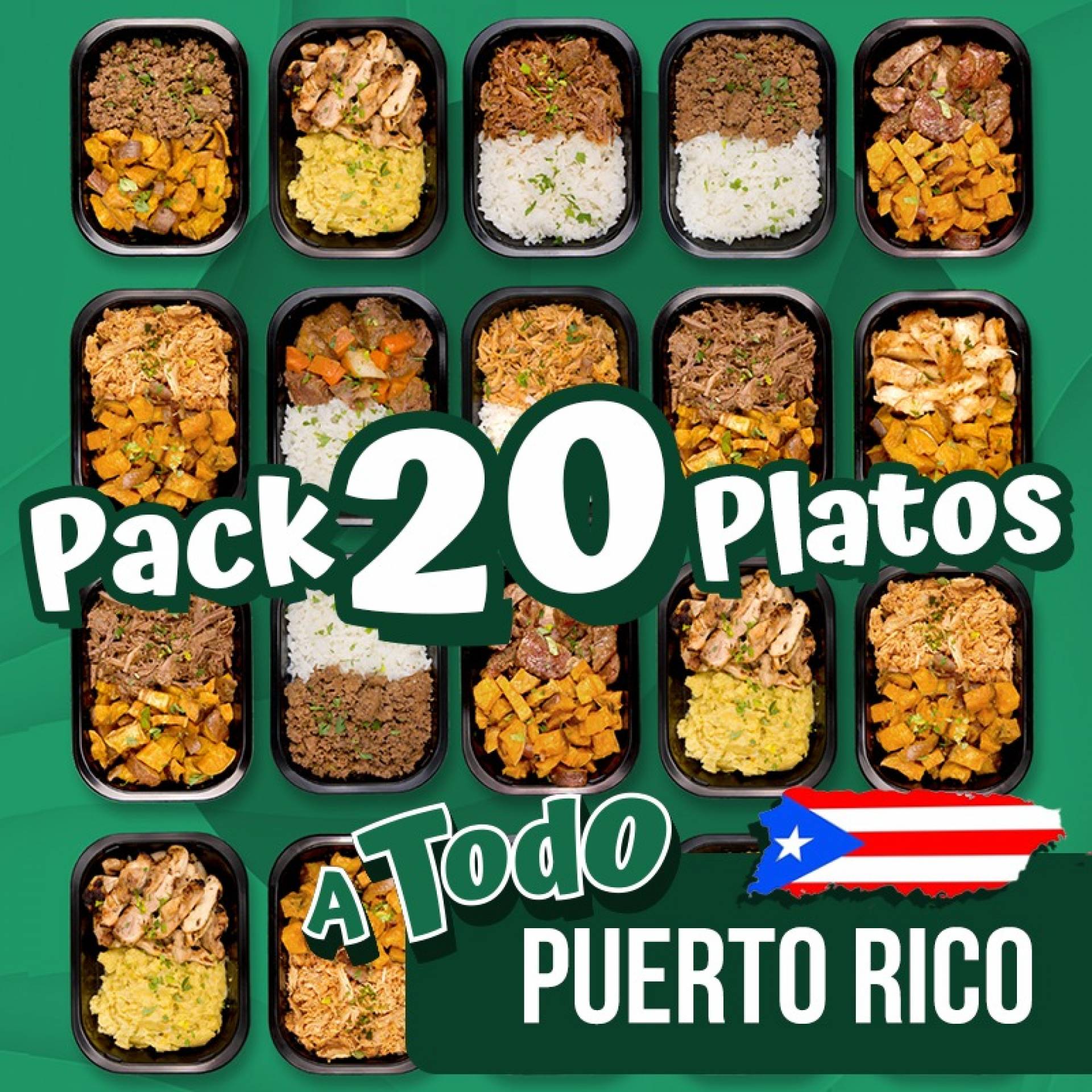 20 Platos PR - ($8.99 por plato refrigerado)